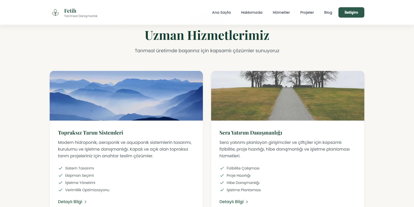 Fetih Tarımsal Danışmanlık — ekran 1
