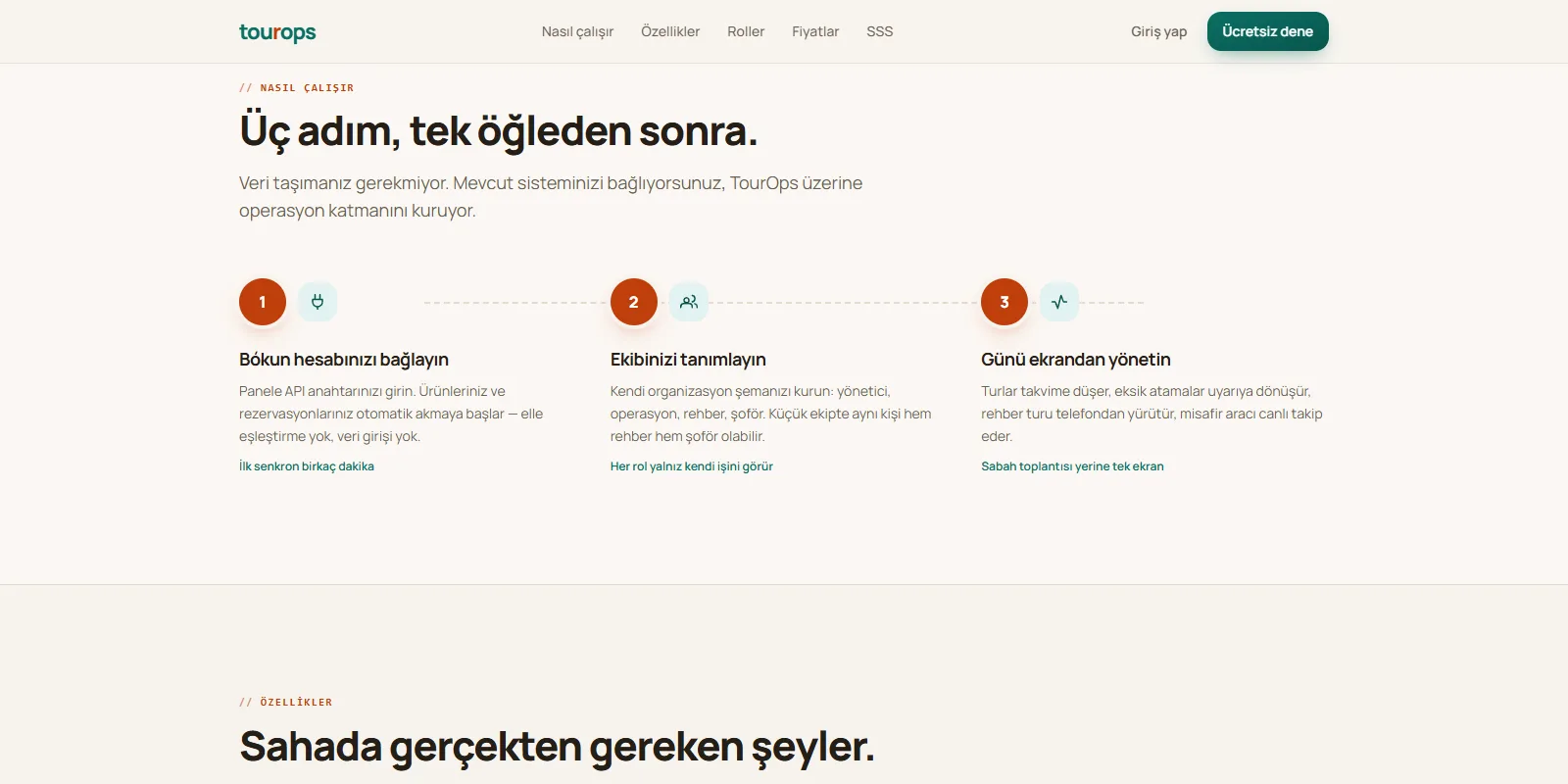 TourOps — ekran 1